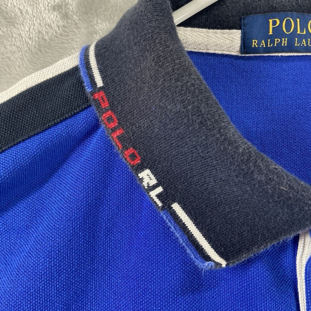 Polo Ralph Lauren Shirt mens XLT Big Pony Logo Big & Tall Short Sleeve Rugby Y2K - Picture 5 of 16